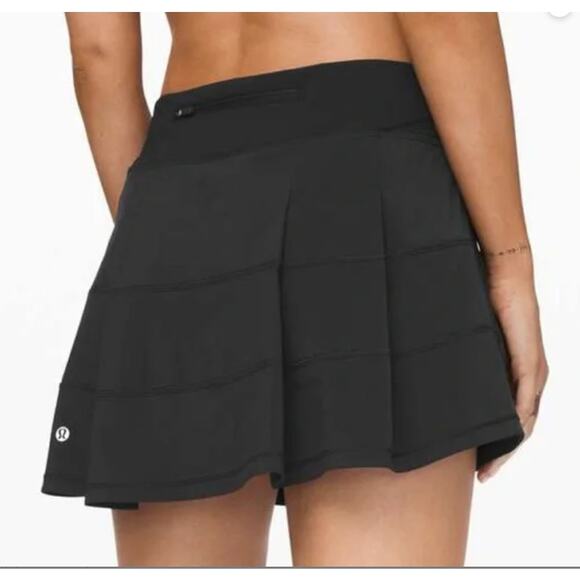 Lululemon Pace Rival Skirt 4-way Stretch Skort 14" Length Size 6 Black NWOT - Picture 7 of 9